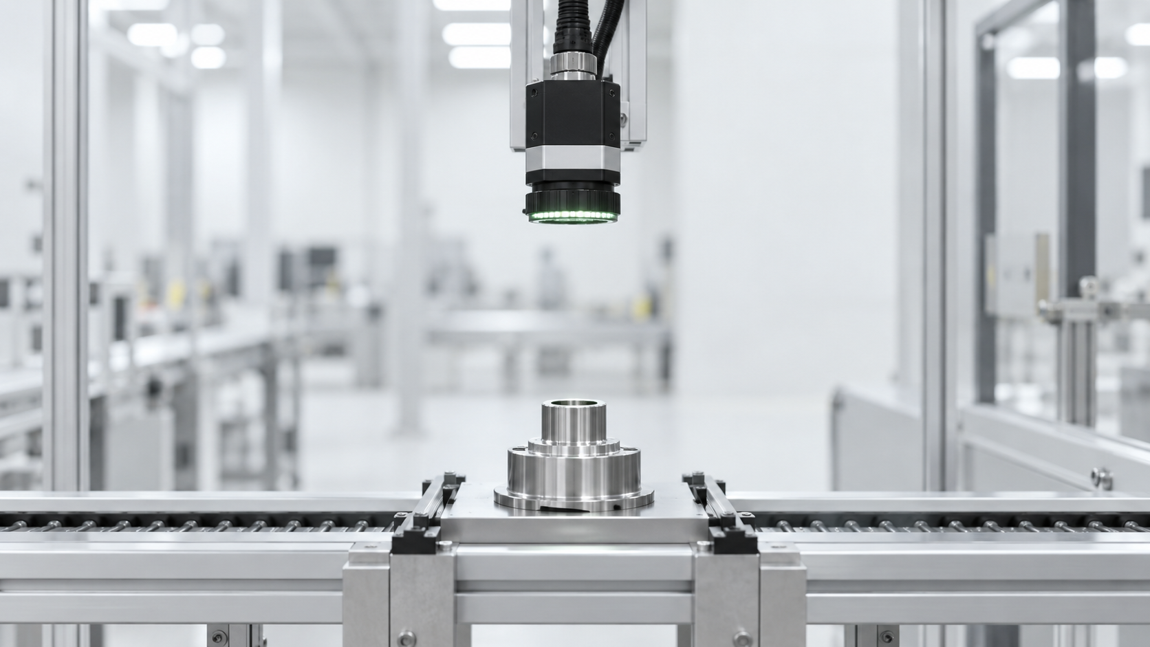 Vision camera inspecting production components