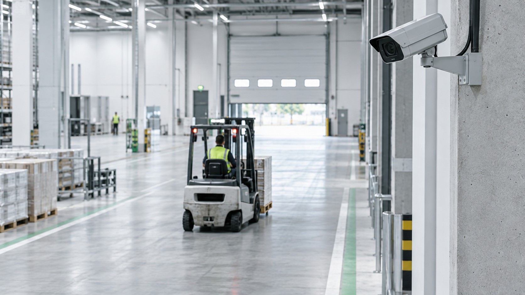 Industrial camera monitoring the production line