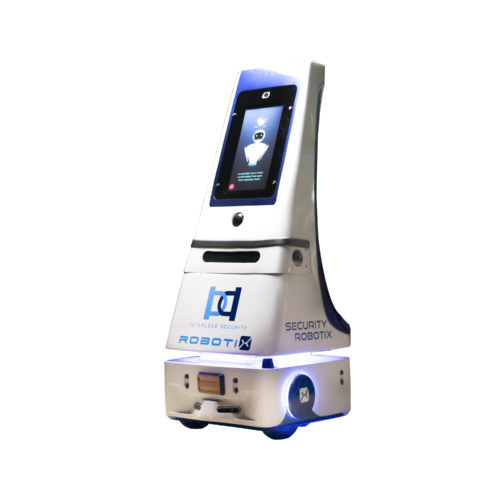 Greenbotz indoor security robot with AI-driven facial recognition and LiDAR navigation for monitoring offices, malls, and hospitals