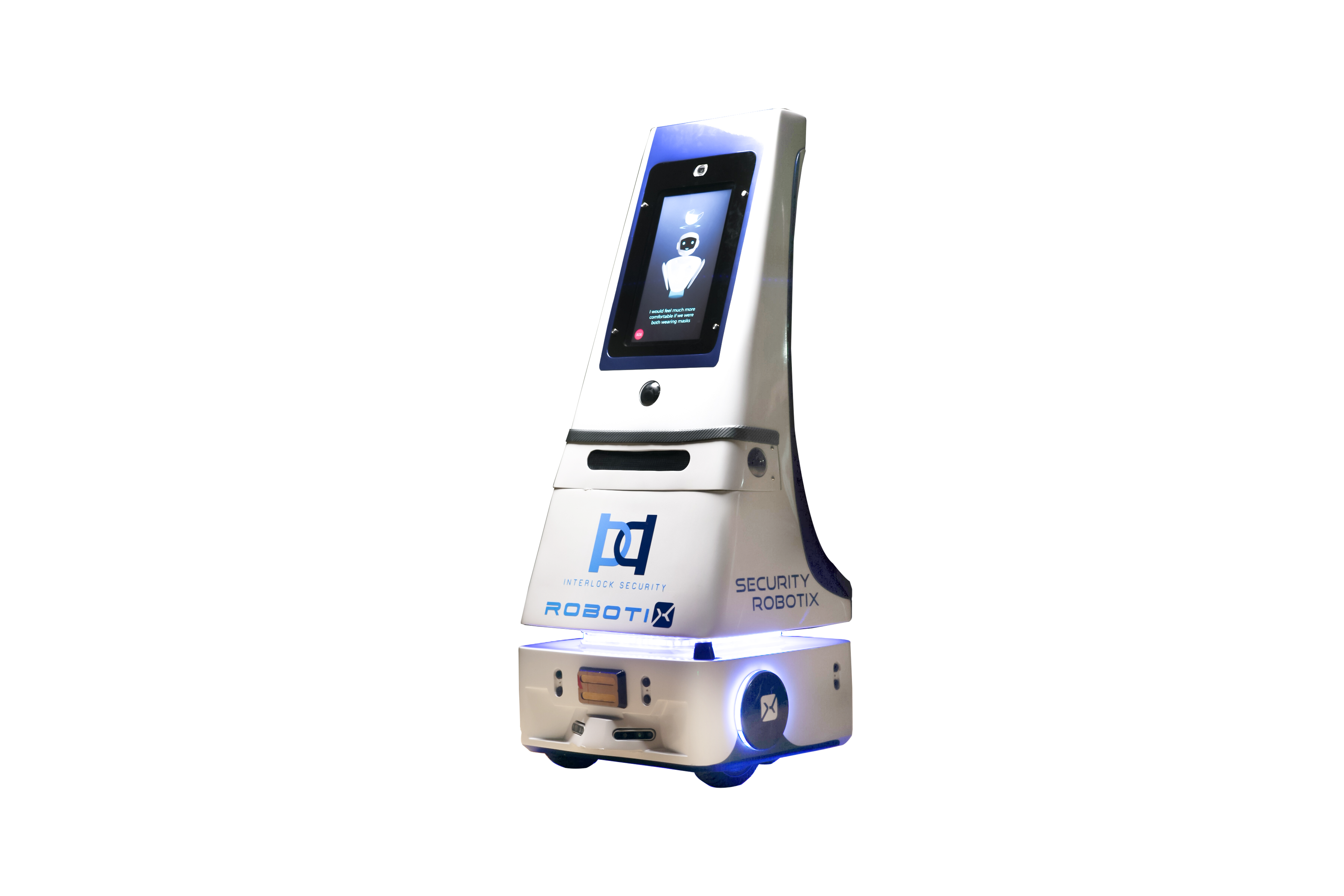 Greenbotz indoor security robot with AI-driven facial recognition and LiDAR navigation for monitoring offices, malls, and hospitals